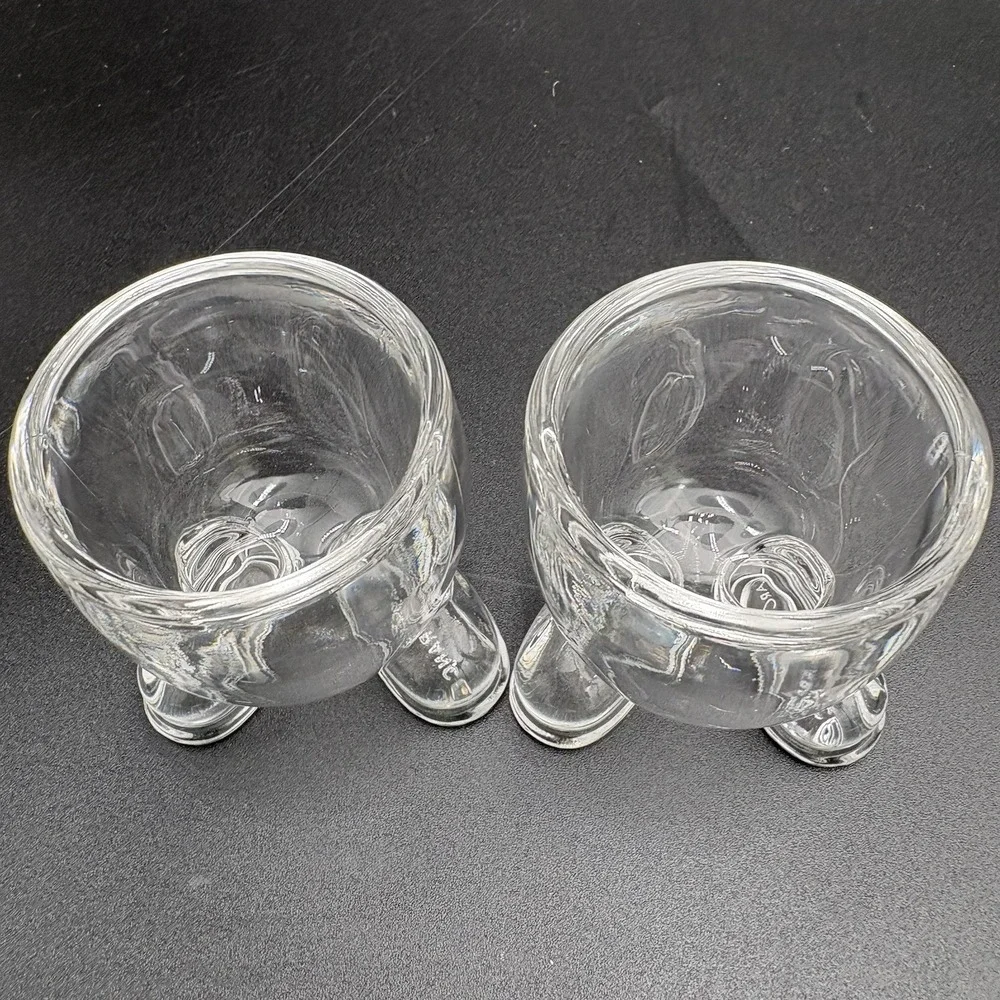 Vintage‎ Arc France Footed Egg Cup - Set Of 2 Whimsical Fun Retro